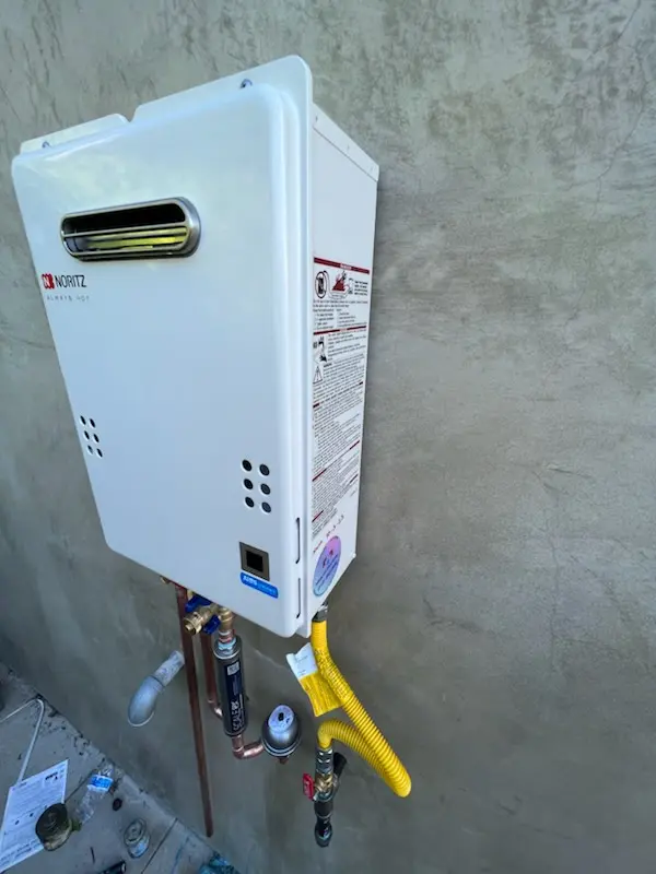 Tankless water heater installation for Saddle Up Estates homes